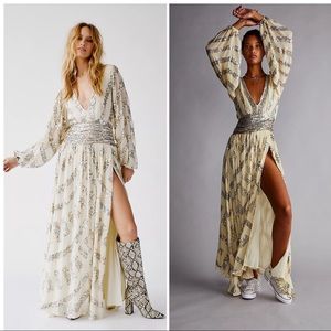 Jen’s Pirate Booty Prophecy Lapis Sequin Maxi Dress XS